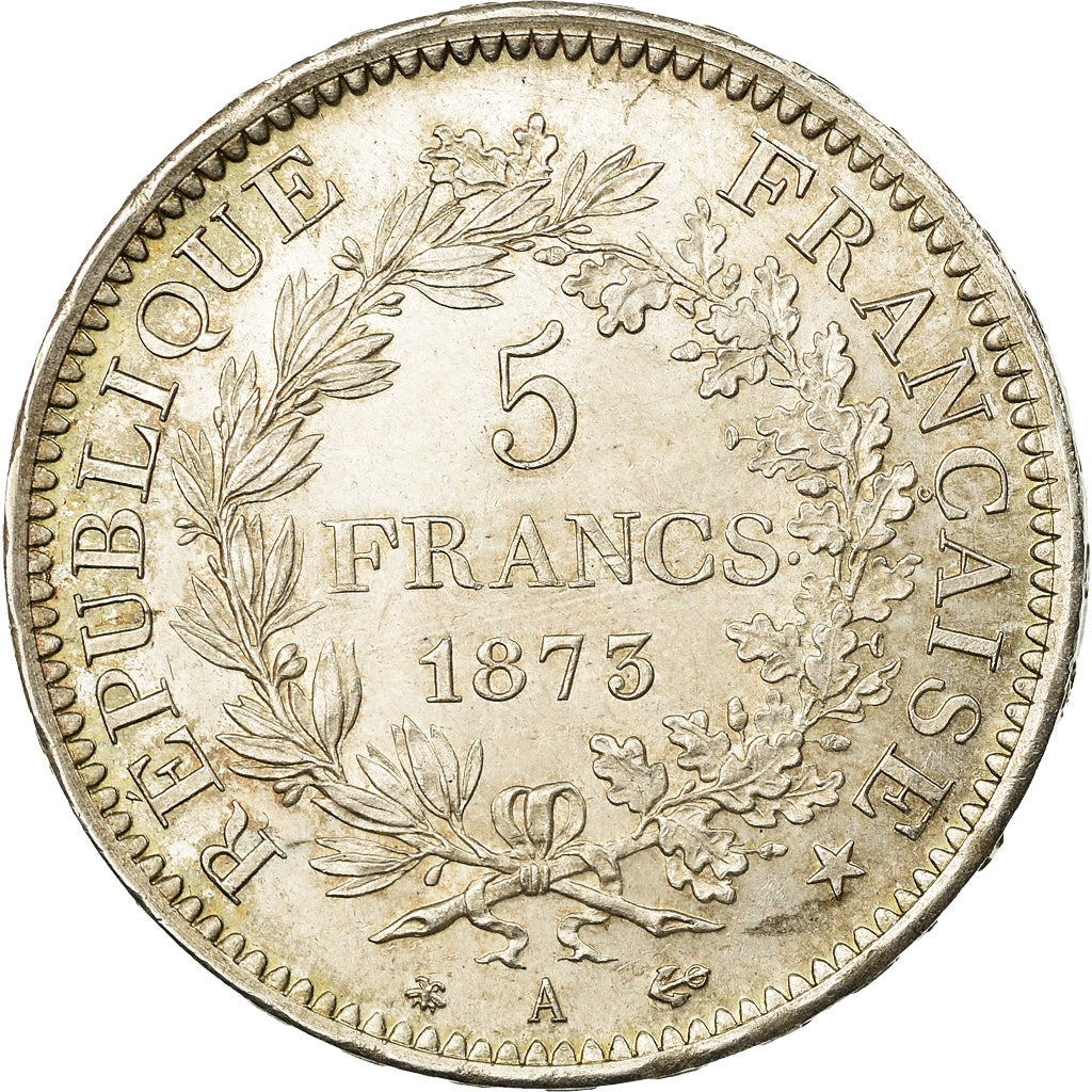 Coin, France, Hercule, 5 Francs, 1873, Paris, AU(55-58), Silver, KM:820.1