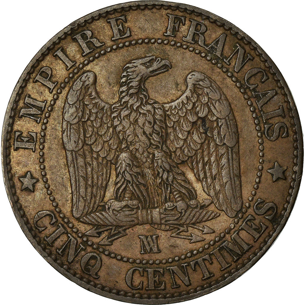 Monnaie, France, Napoleon III, Napoléon III, 5 Centimes, 1854, Marseille, TTB