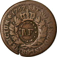 Coin, FRENCH COLONIES, Louis XV, 12 Deniers, Sol, 1767, Paris, VF(20-25)