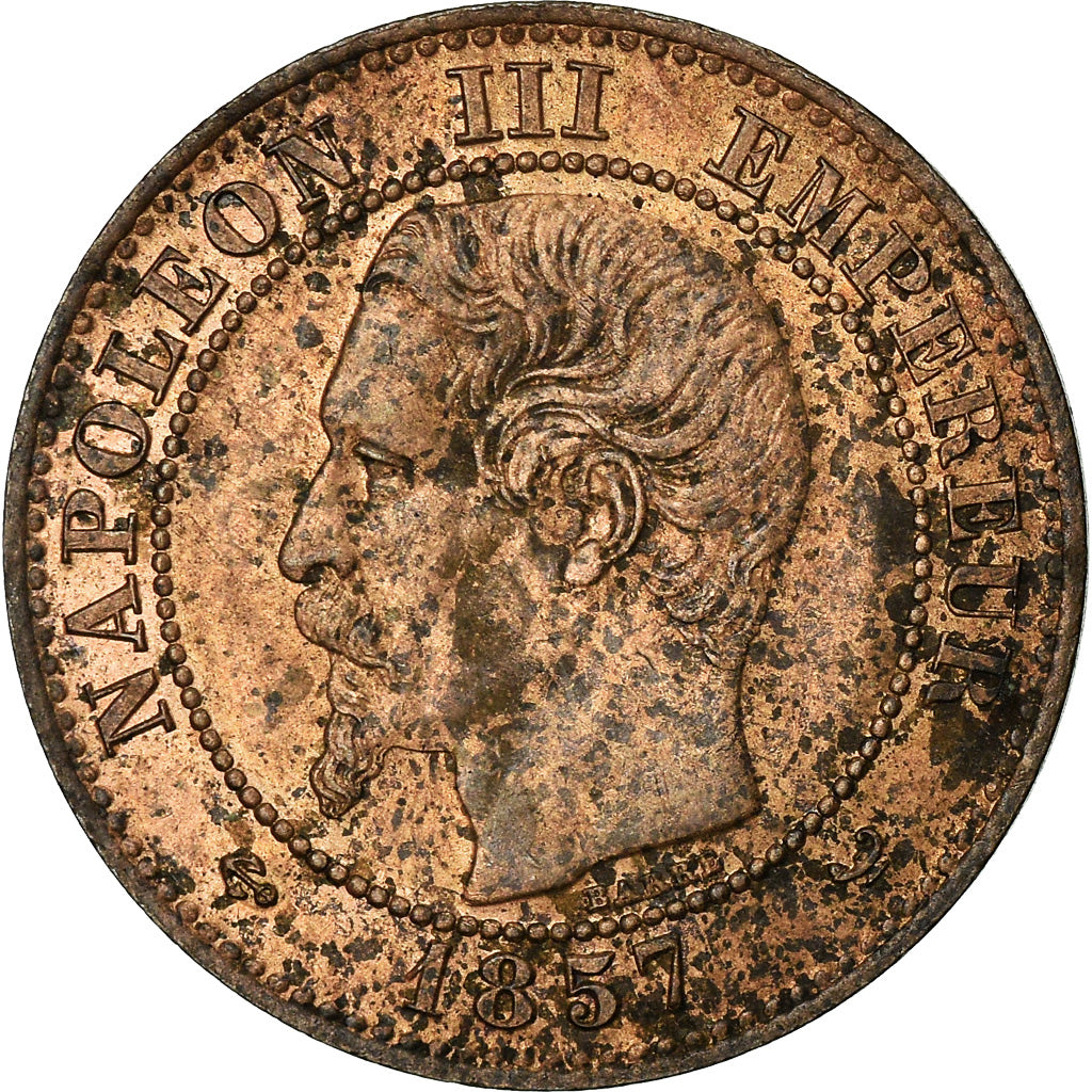 Moneta, Francja, Napoleon III, Napoléon III, 2 Centimes, 1857, Lille