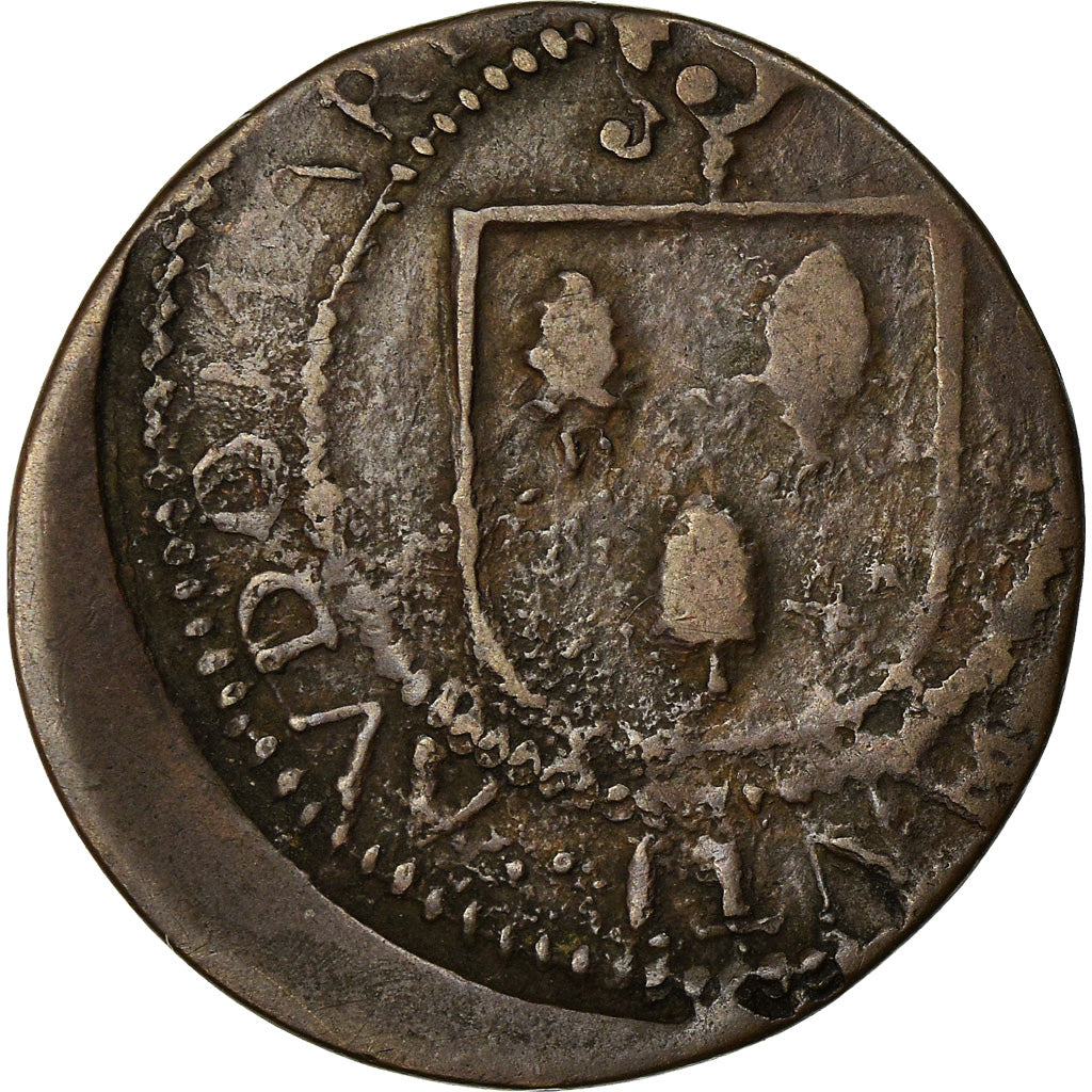 Monnaie, France, Méreau de 12 deniers, 1716, Saint Omer, TTB, Cuivre