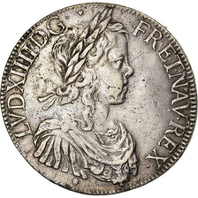 Münze, Frankreich, Louis XIV, Écu à la mèche longue, Ecu, 1647, Toulouse
