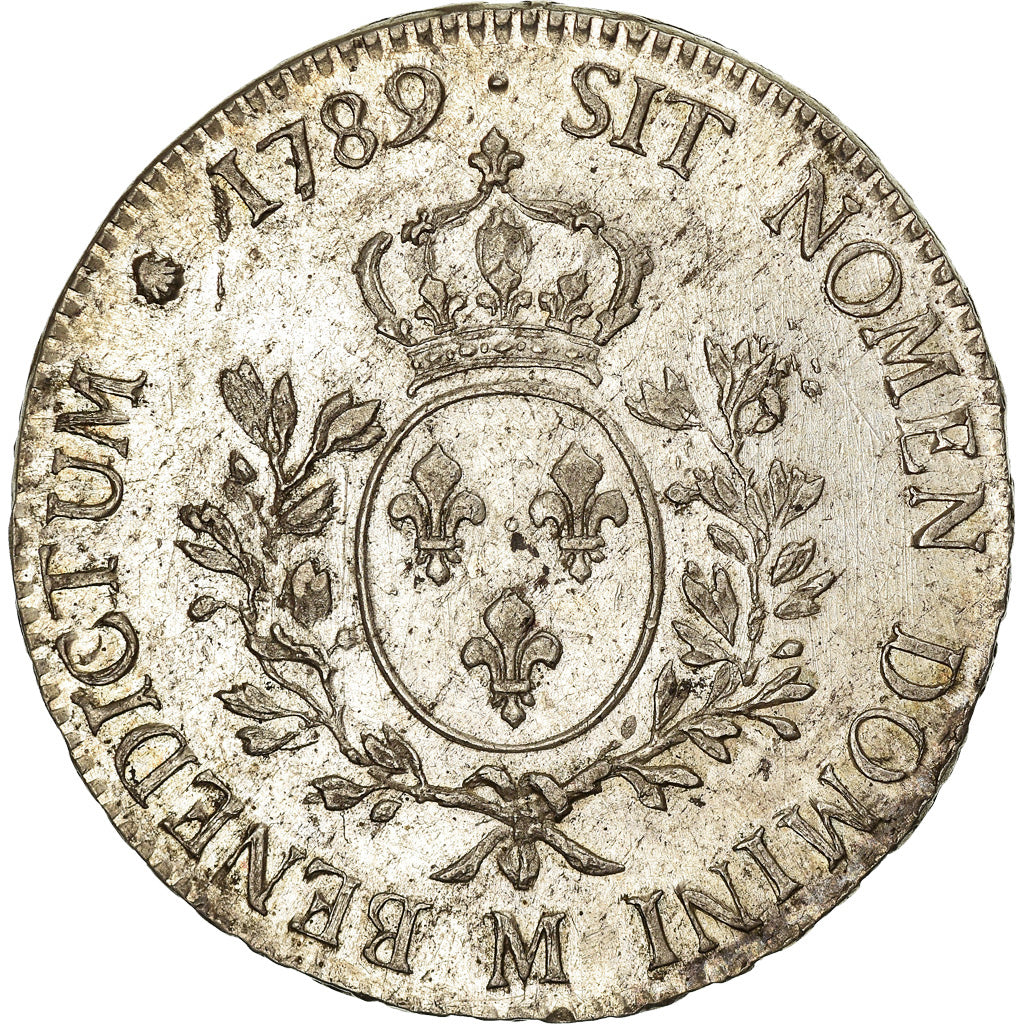 Munten, Frankrijk, Louis XVI, Écu aux branches d'olivier, Ecu, 1789, Toulouse