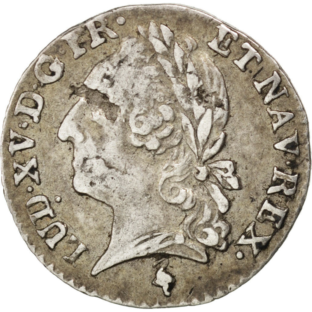 Moneda, Francia, Louis XV, 1/20 Écu à la vieille tête (6 sols), 6 Sols, 1/20