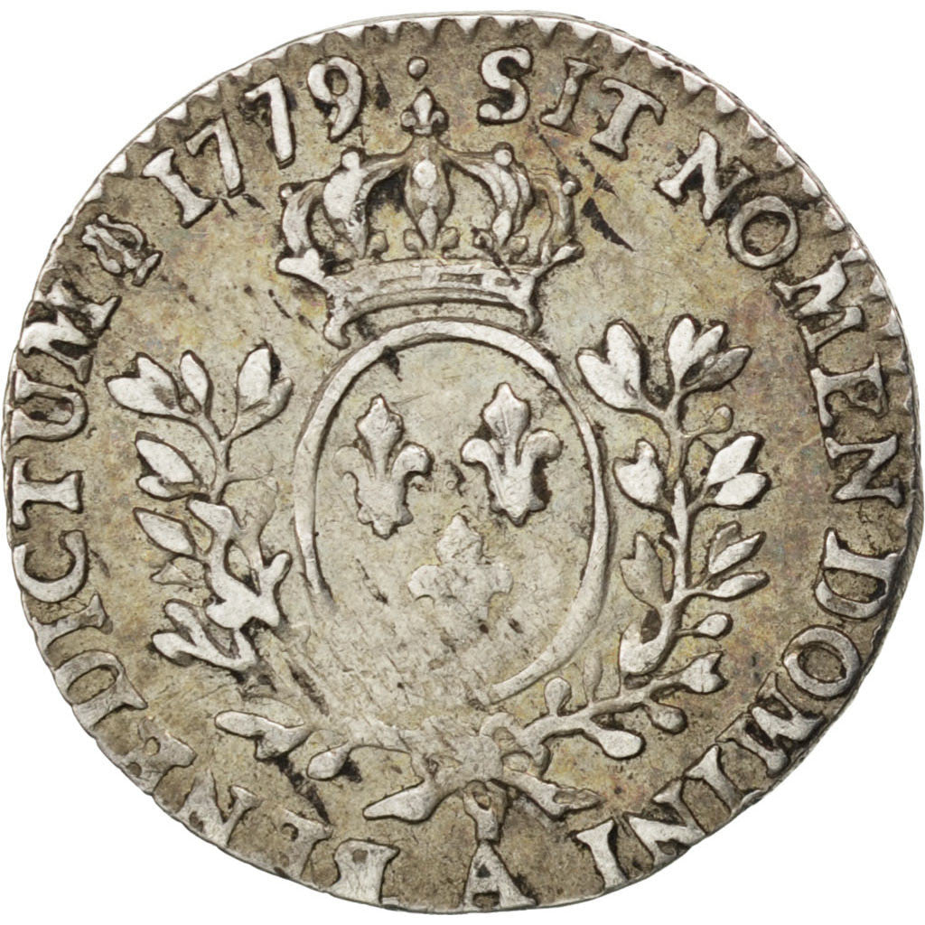 Moneda, Francia, Louis XV, 1/20 Écu à la vieille tête (6 sols), 6 Sols, 1/20