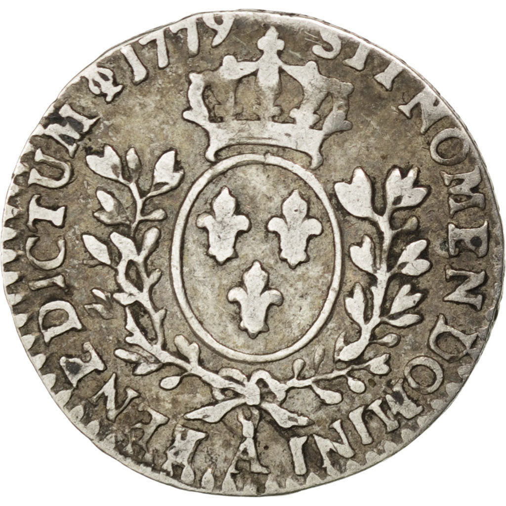 FRANCE, 1/20 Écu à la vieille tête (6 sols), 6 Sols, 1/20 ECU, 1779, Paris, KM #