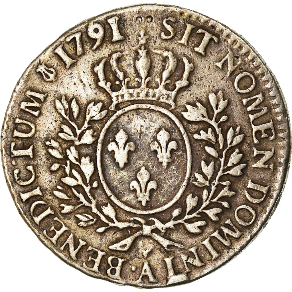Moneta, Francja, Louis XVI, 1/2 Écu, 1/2 ECU, 44 Sols, 1791, Paris