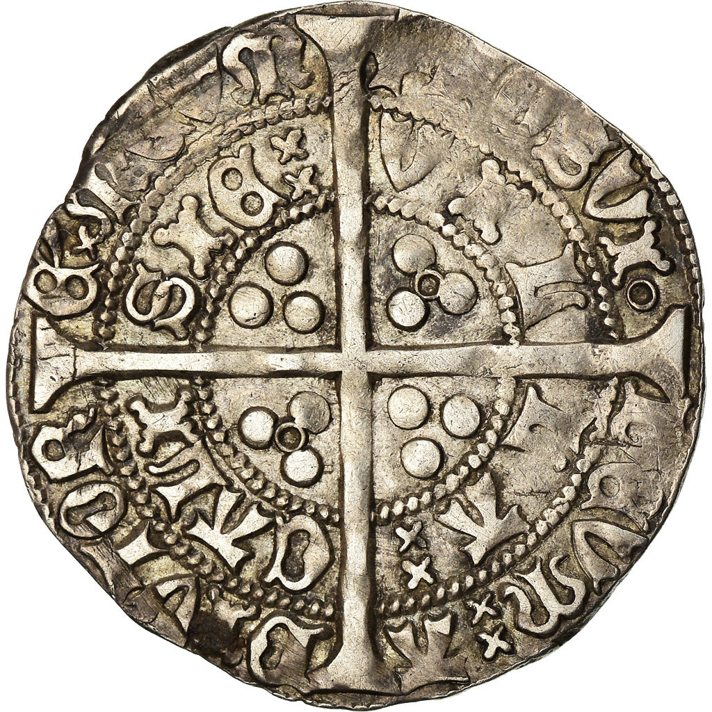 Munten, Frankrijk, Henri VI, Gros, 1430-1434, Calais, ZF, Zilver, Boudeau:1943