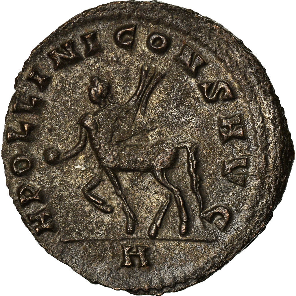 Coin, Gallienus, Antoninianus, 267, Roma, AU(55-58), Billon