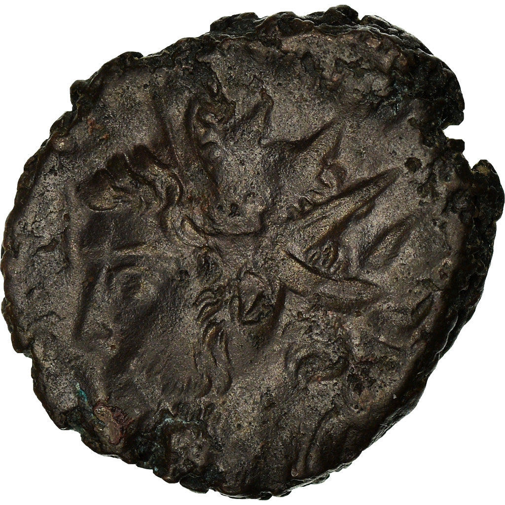 Coin, Tetricus I, Antoninianus, Incuse strike, AU(55-58), Billon