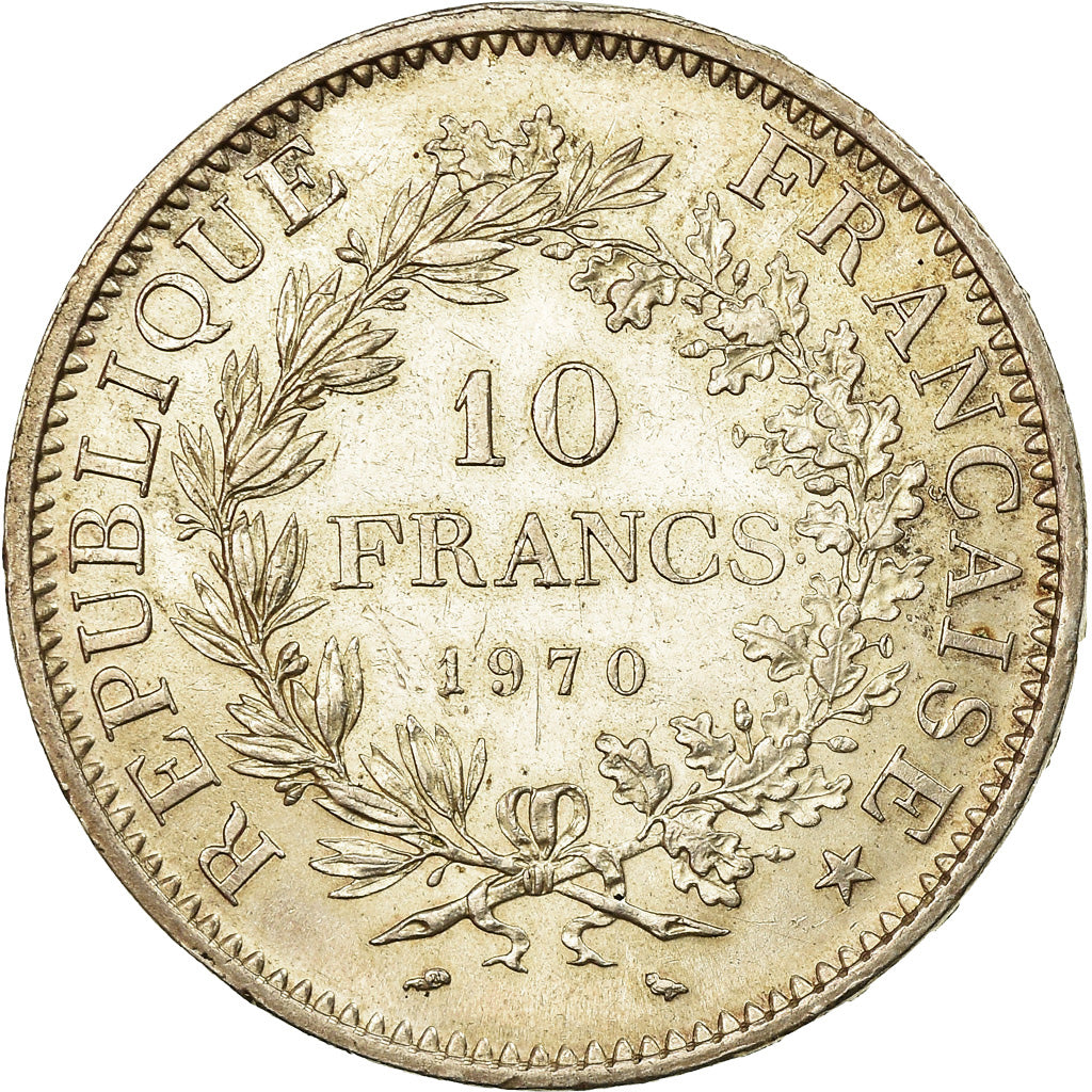 Coin, France, Hercule, 10 Francs, 1970, Paris, AU(55-58), Silver, KM:932