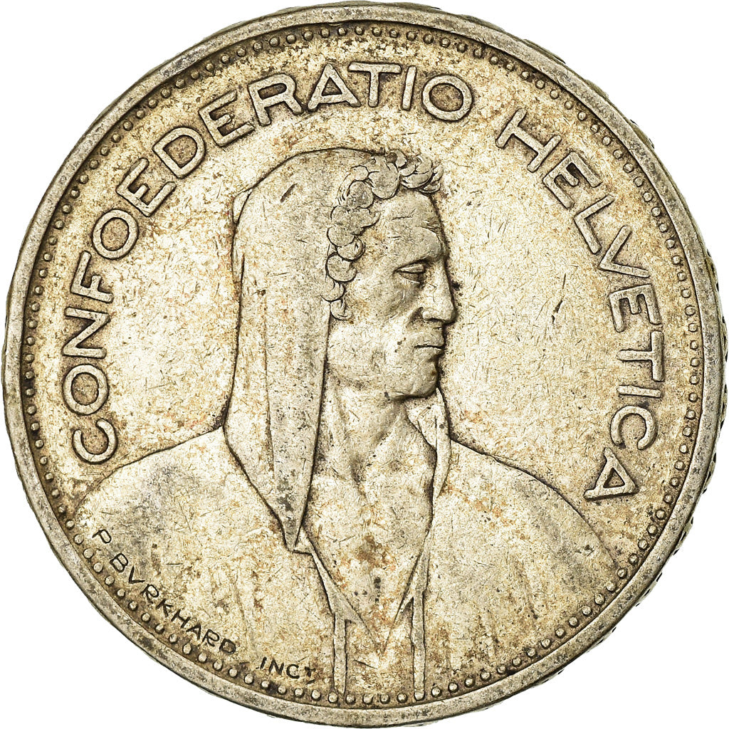 Switzerland, 5 Francs, 1932, Bern, VF(20-25), Silver, KM:40