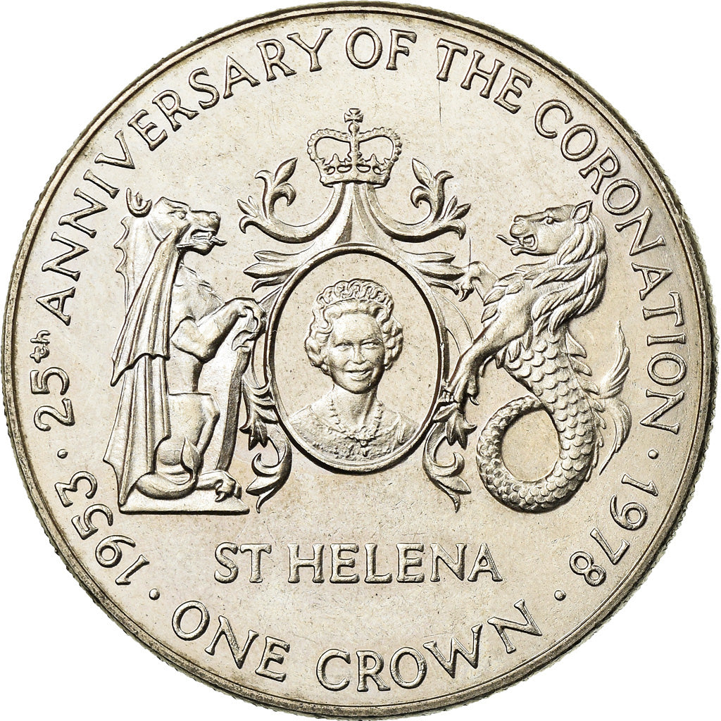 Monnaie, Saint Helena, Elizabeth II, 25 Pence, Crown, 1978, Pobjoy Mint, SUP