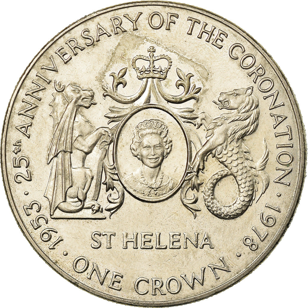 Coin, Saint Helena, Elizabeth II, 25 Pence, Crown, 1978, Pobjoy Mint, EF(40-45)