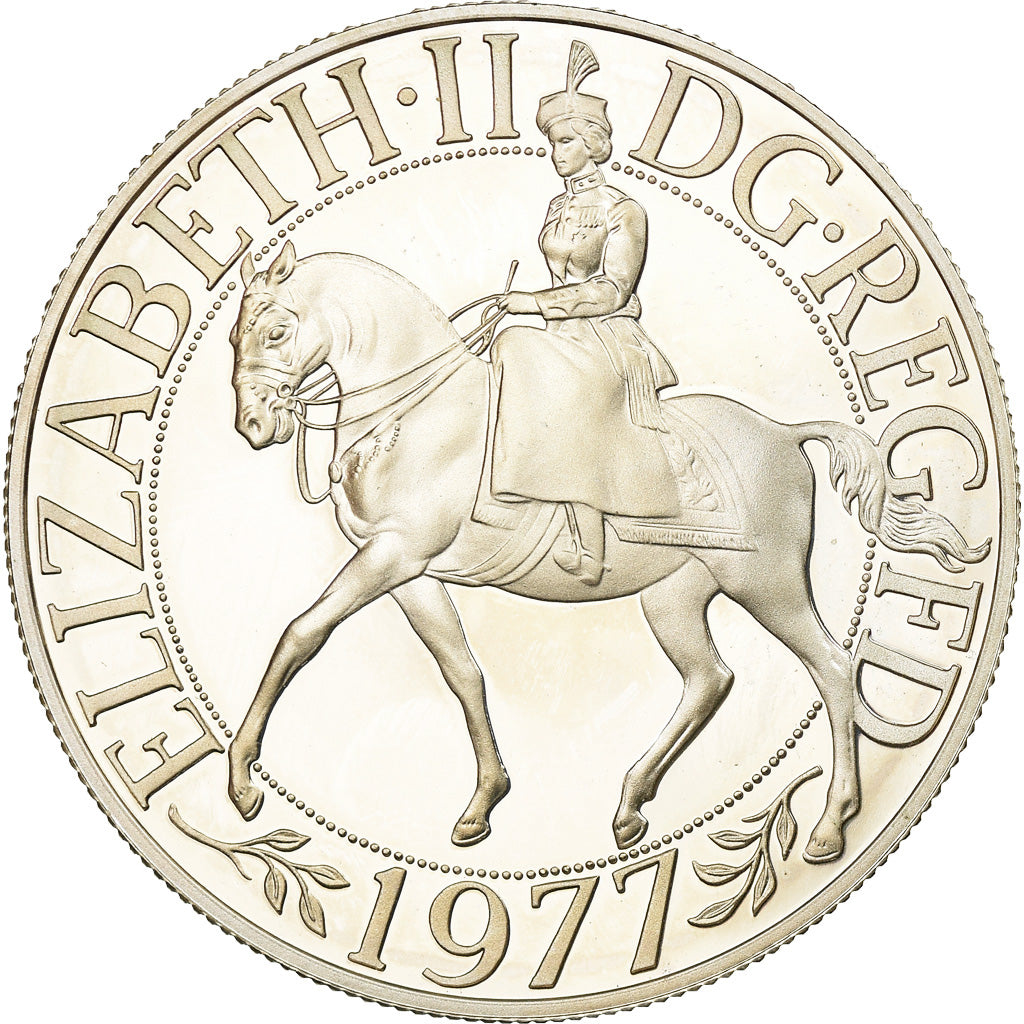 Coin, Great Britain, Elizabeth II, 25 New Pence, 1977, MS(65-70), Copper-nickel