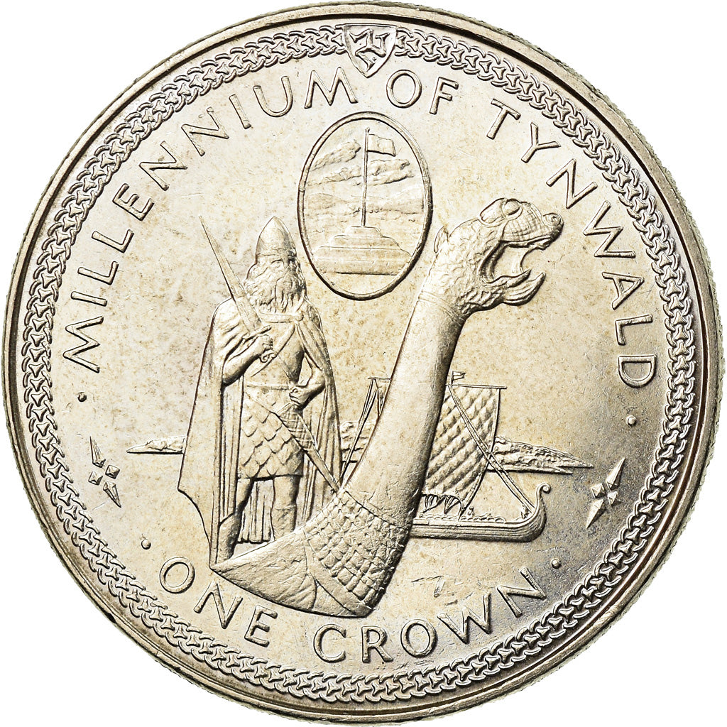 Coin, Isle of Man, Elizabeth II, Crown, 1979, Pobjoy Mint, AU(50-53)