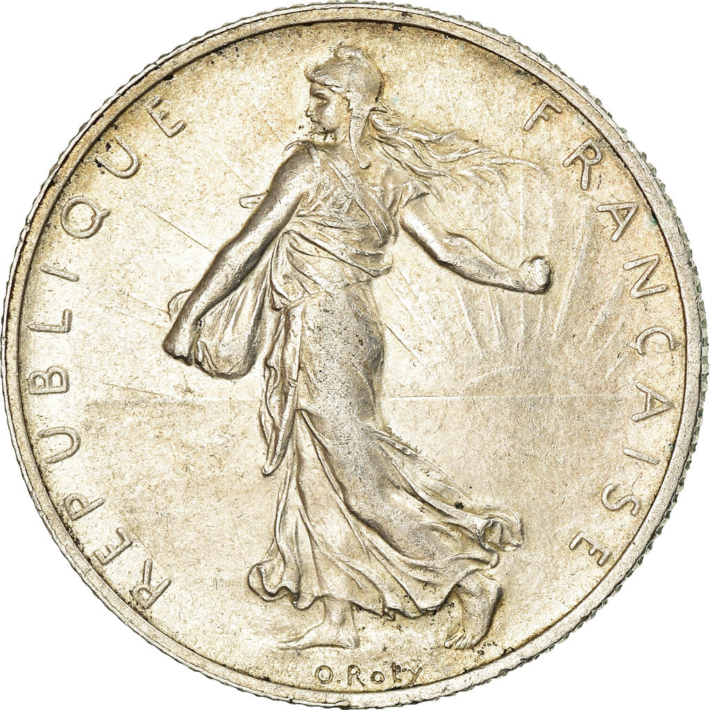 Coin, France, Semeuse, 2 Francs, 1920, Paris, AU(50-53), Silver, KM:845.1