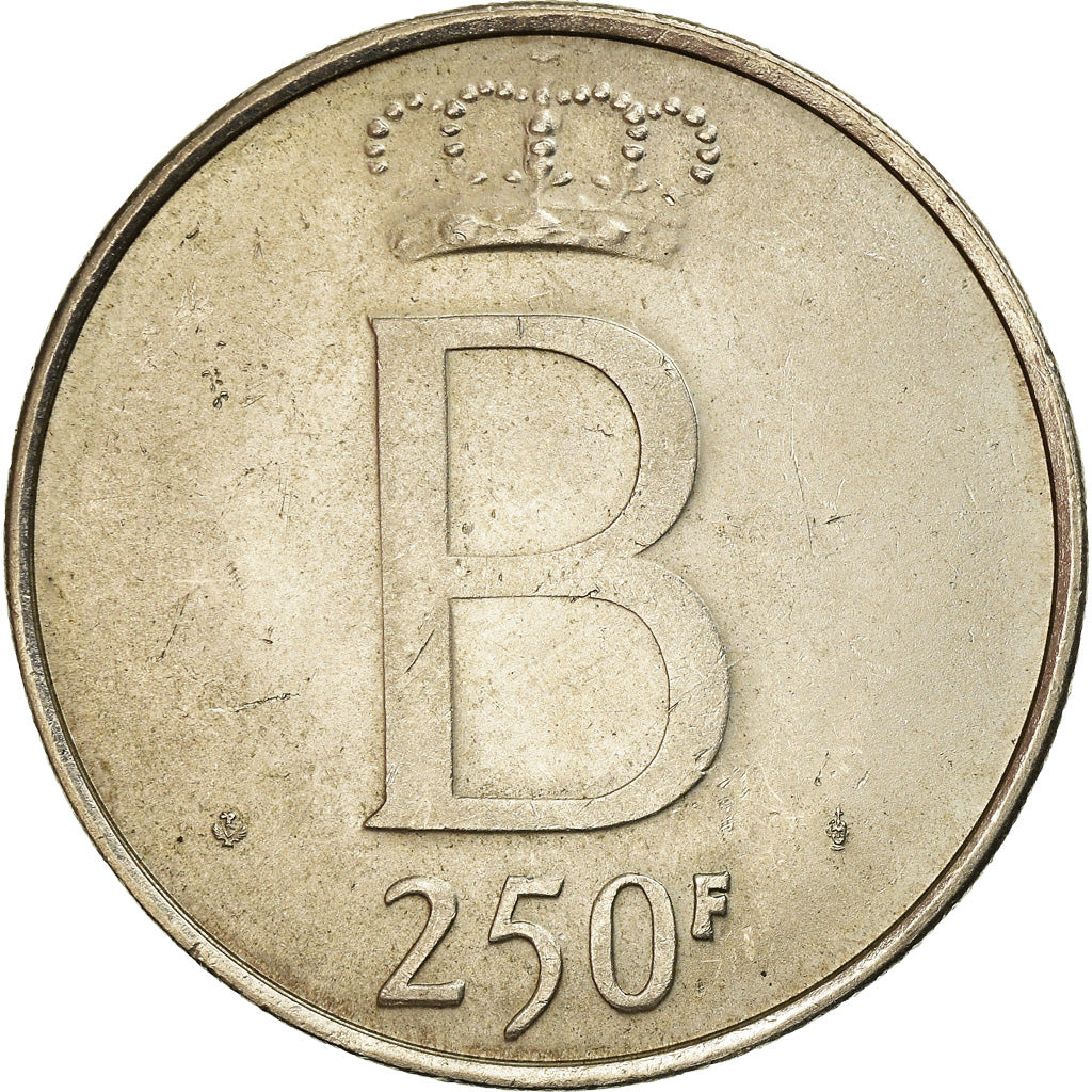 Coin, Belgium, 250 Francs, 250 Frank, 1976, Brussels, EF(40-45), Silver