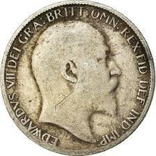 Coin, Great Britain, Edward VII, 6 Pence, 1910, VF(30-35), Silver, KM:799