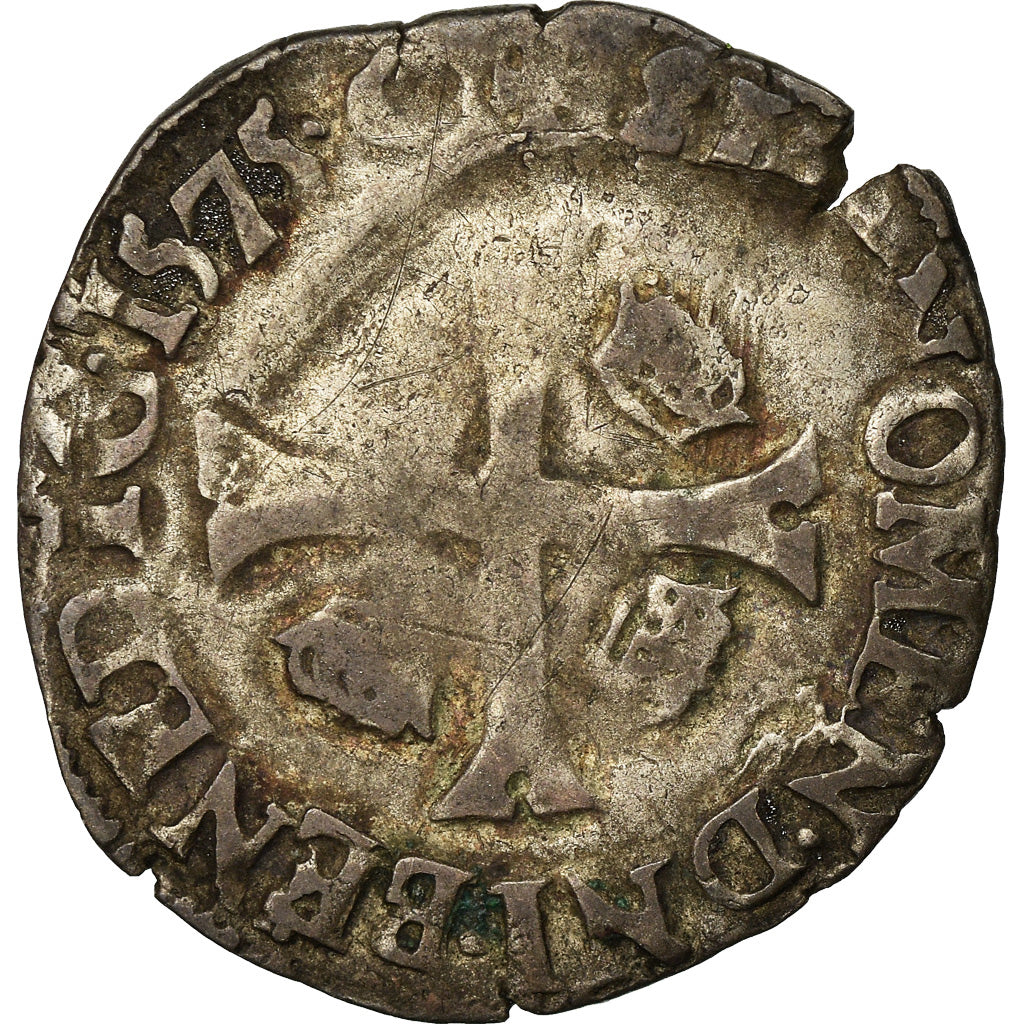 Moneta, Francia, Henri III, Douzain, 1575, Uncertain Mint, MB, Biglione