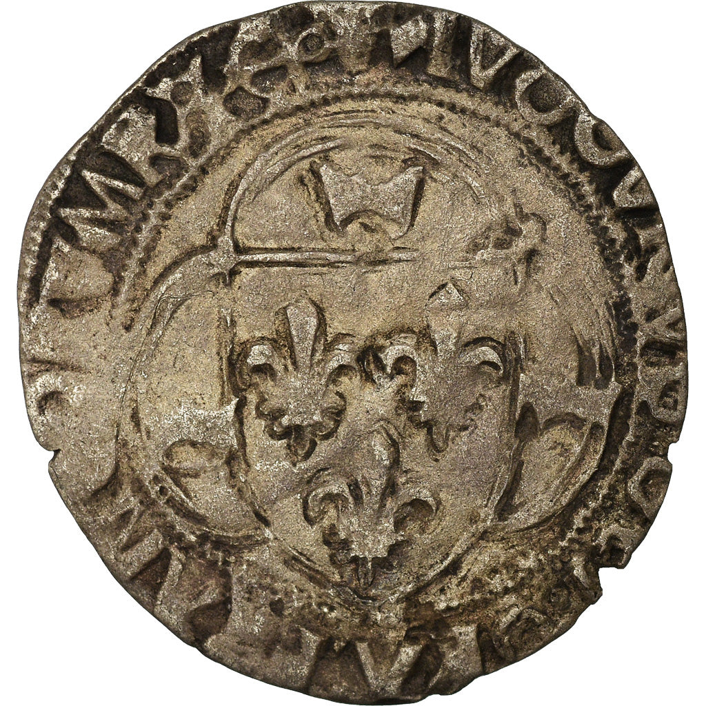 Coin, France, Louis XII, Douzain or Blanc à la couronne, Bayonne, VF(30-35)
