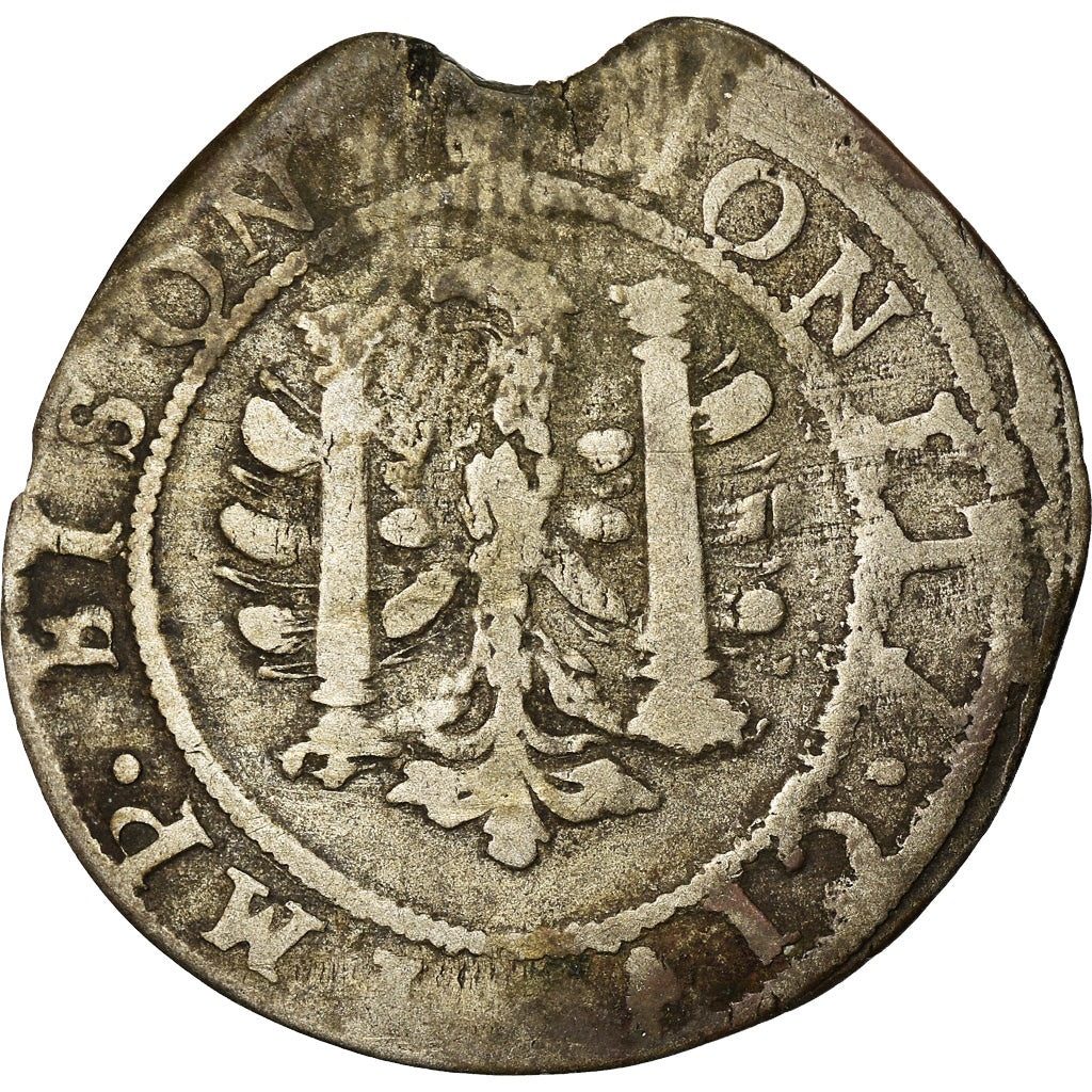 Moneta, Francia, Franche-Comté, 1/4 de teston, 2 gros, 1624, Besançon, MB