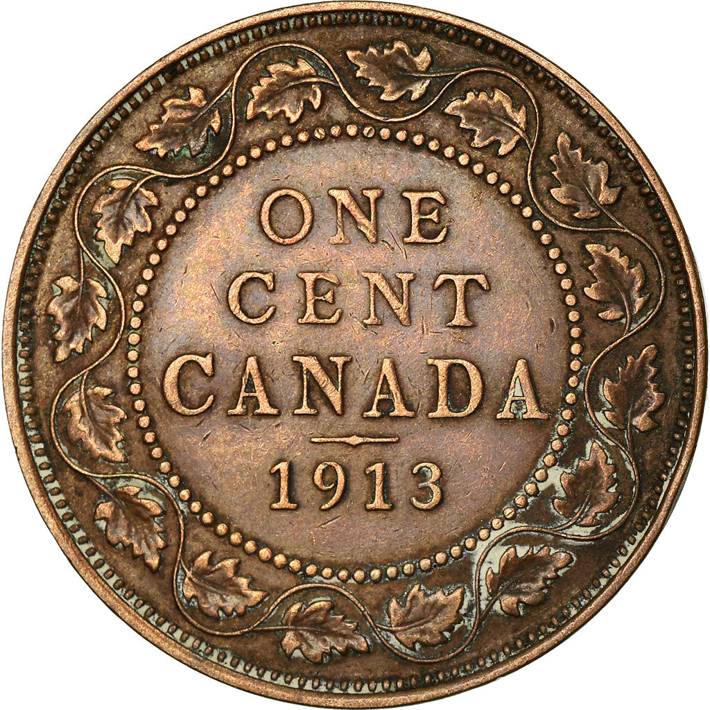Coin, Canada, George V, Cent, 1913, Royal Canadian Mint, Ottawa, EF(40-45)