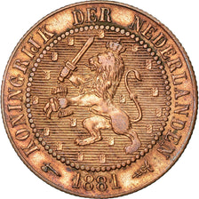 Coin, Netherlands, William III, 2-1/2 Cent, 1881, EF(40-45), Bronze, KM:108.1