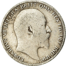 Coin, Great Britain, Edward VII, 6 Pence, 1907, VF(20-25), Silver, KM:799