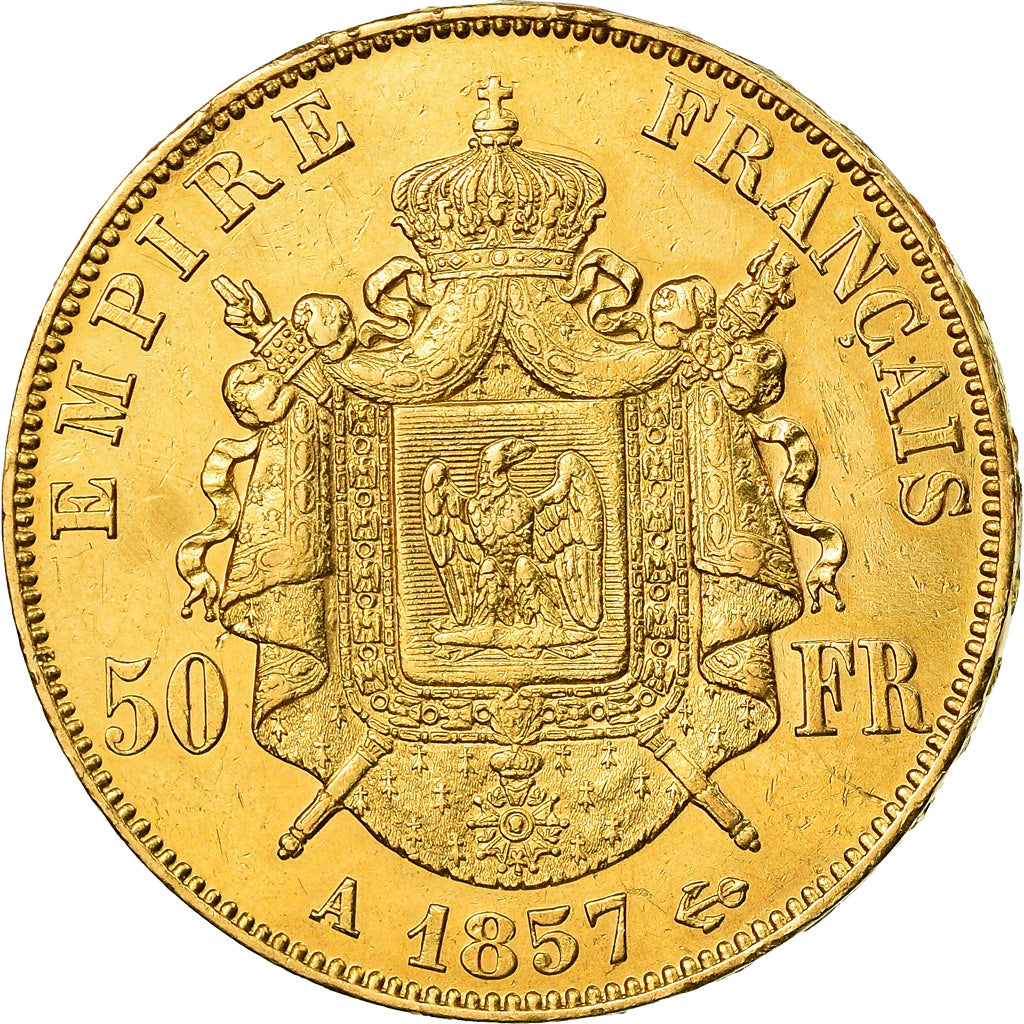 Monnaie, France, Napoleon III, Napoléon III, 50 Francs, 1857, Paris, SUP, Or