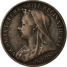 Coin, Great Britain, Victoria, Farthing, 1900, VF(20-25), Bronze, KM:788.2