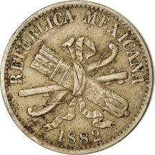 Moneta, Messico, 5 Centavos, 1882, Mexico City, MB, Rame-nichel, KM:399