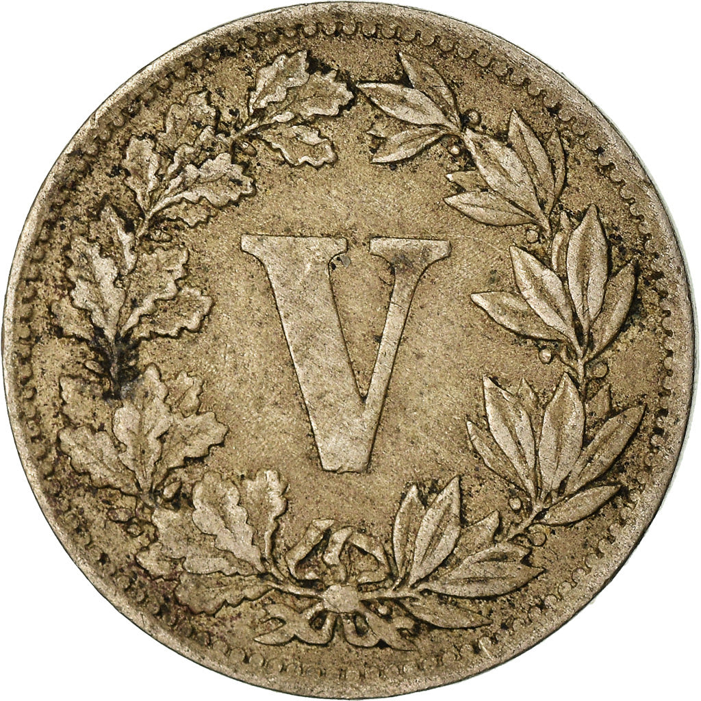 Moneta, Messico, 5 Centavos, 1882, Mexico City, MB, Rame-nichel, KM:399