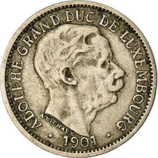 Coin, Luxembourg, Adolphe, 10 Centimes, 1901, VF(30-35), Copper-nickel, KM:25