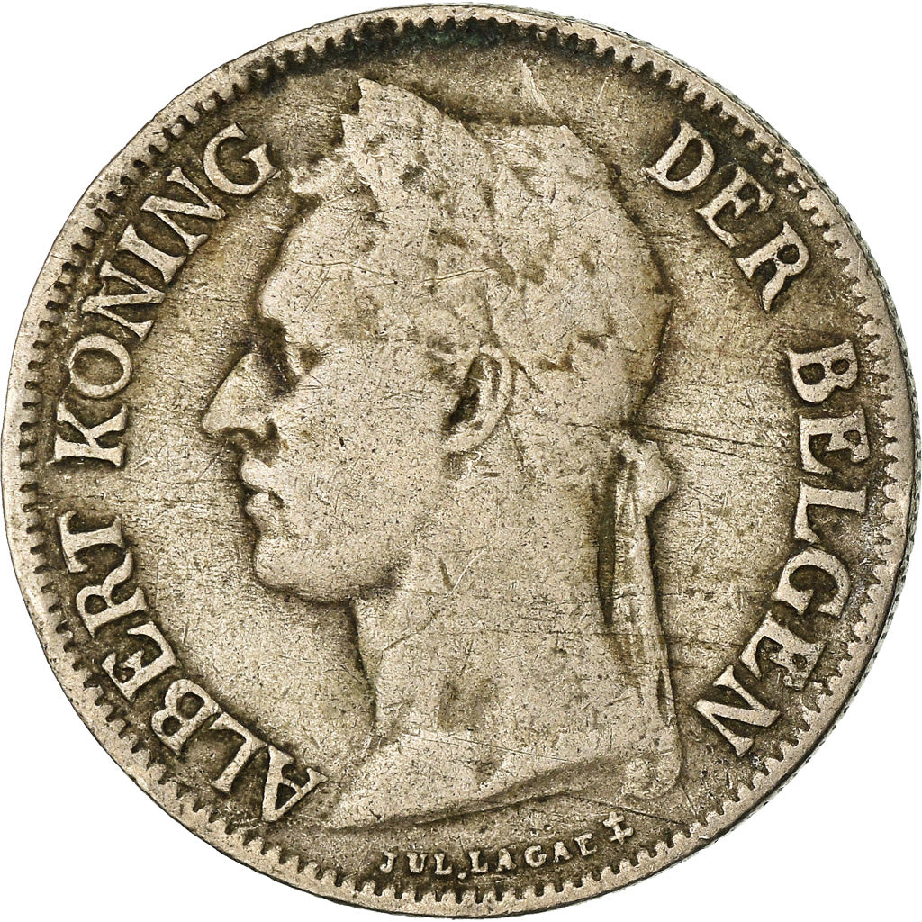 Coin, Belgian Congo, 50 Centimes, 1926, VF(20-25), Copper-nickel, KM:23