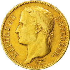 FRANCE, Napoléon I, 40 Francs, 1811, Paris, KM #696.1, VF(30-35), Gold, Gadoury 