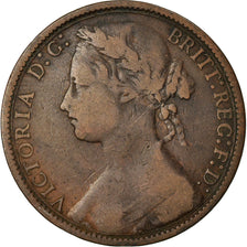 Coin, Great Britain, Victoria, Penny, 1877, VF(30-35), Bronze, KM:755