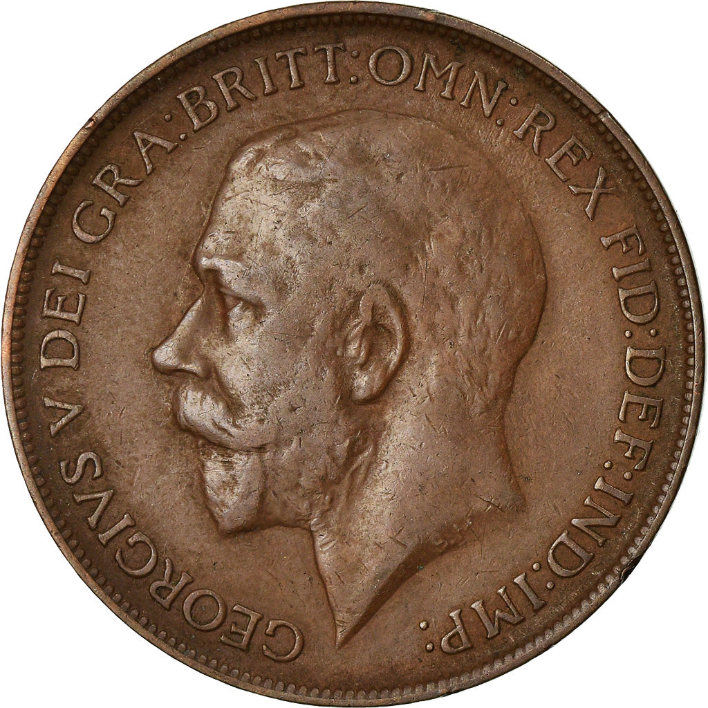 Coin, Great Britain, George V, Penny, 1911, AU(50-53), Bronze, KM:810