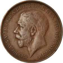 Coin, Great Britain, George V, Penny, 1911, AU(50-53), Bronze, KM:810