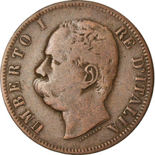 Moneta, Italia, Umberto I, 10 Centesimi, 1893, Rome, MB+, Rame, KM:27.2