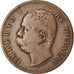 Moneta, Italia, Umberto I, 10 Centesimi, 1893, Rome, MB+, Rame, KM:27.2
