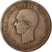Coin, Greece, George I, 10 Lepta, 1869, Strassburg, VF(20-25), Copper, KM:43