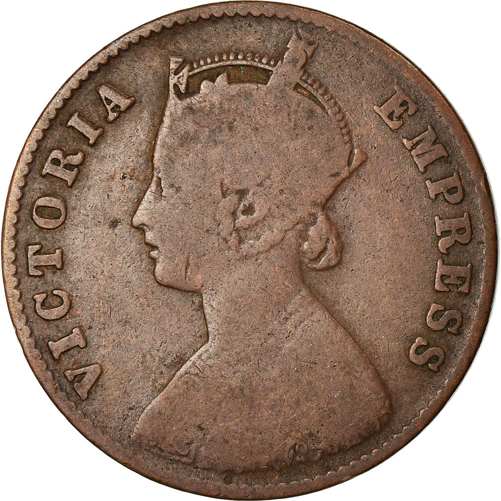 Münze, INDIA-BRITISH, Victoria, 1/4 Anna, 1897, S+, Kupfer, KM:486