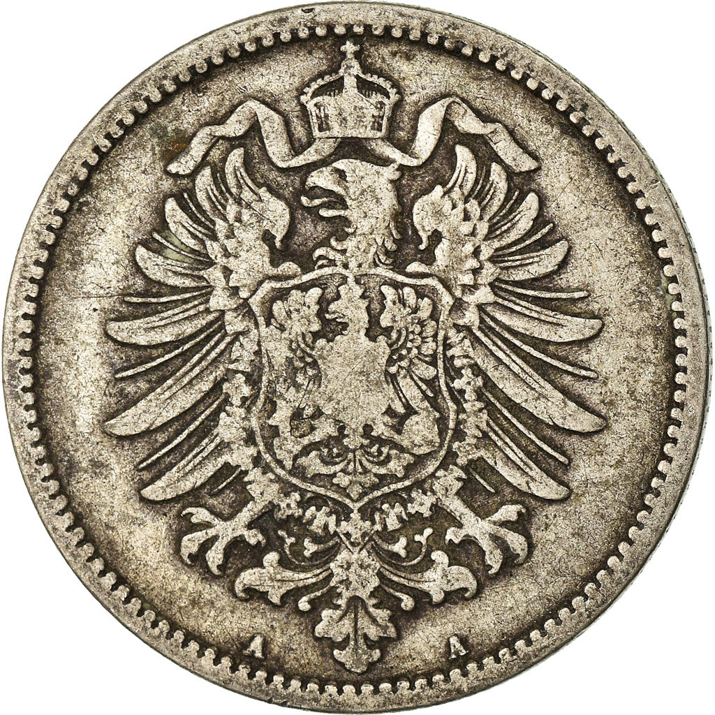 Coin, GERMANY - EMPIRE, Wilhelm I, Mark, 1873, Berlin, EF(40-45), Silver, KM:7