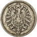 Coin, GERMANY - EMPIRE, Wilhelm I, Mark, 1873, Berlin, EF(40-45), Silver, KM:7