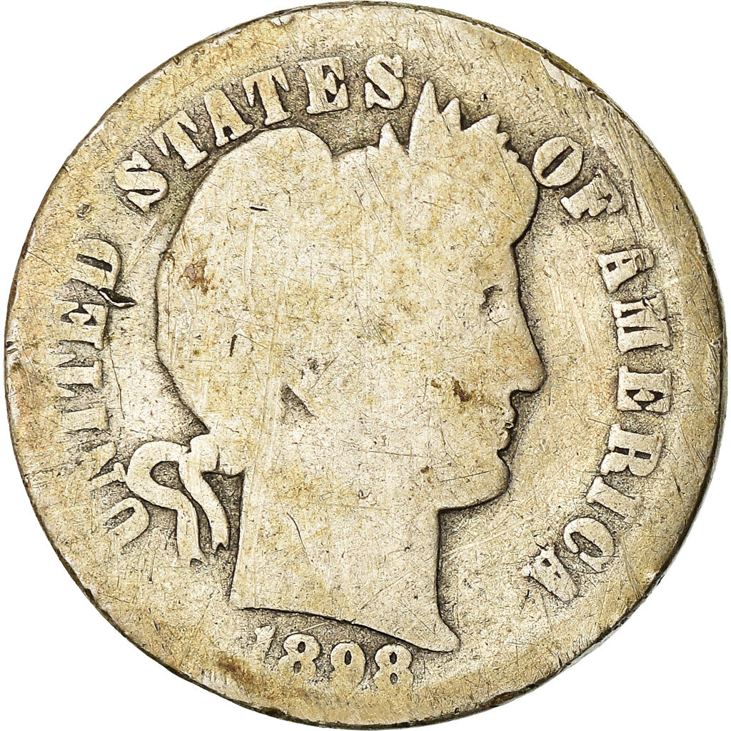 Moeda, Estados Unidos da América, Barber Dime, Dime, 1898, U.S. Mint, New