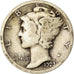 Moneda, Estados Unidos, Mercury Dime, Dime, 1923, U.S. Mint, Philadelphia, BC+