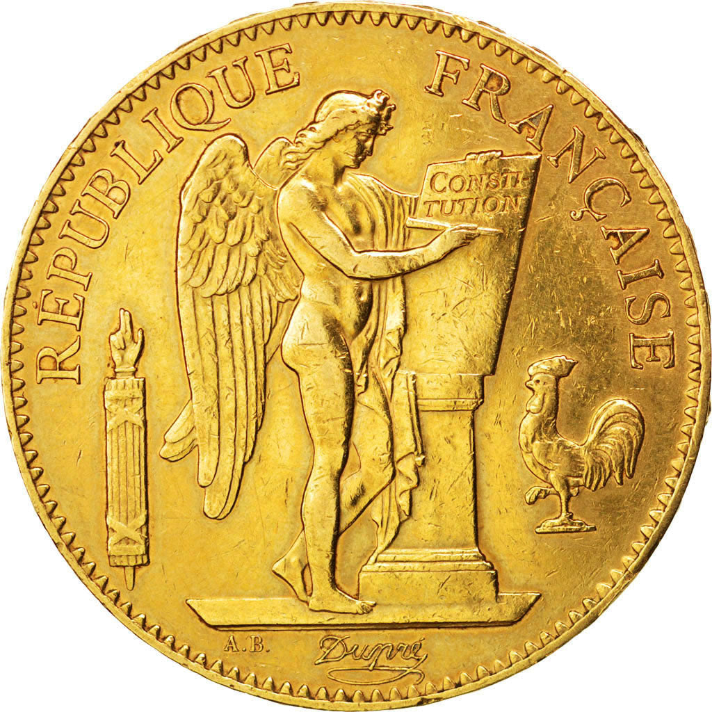 FRANCE, Génie, 100 Francs, 1901, Paris, KM #832, EF(40-45), Gold, Gadoury #1137,