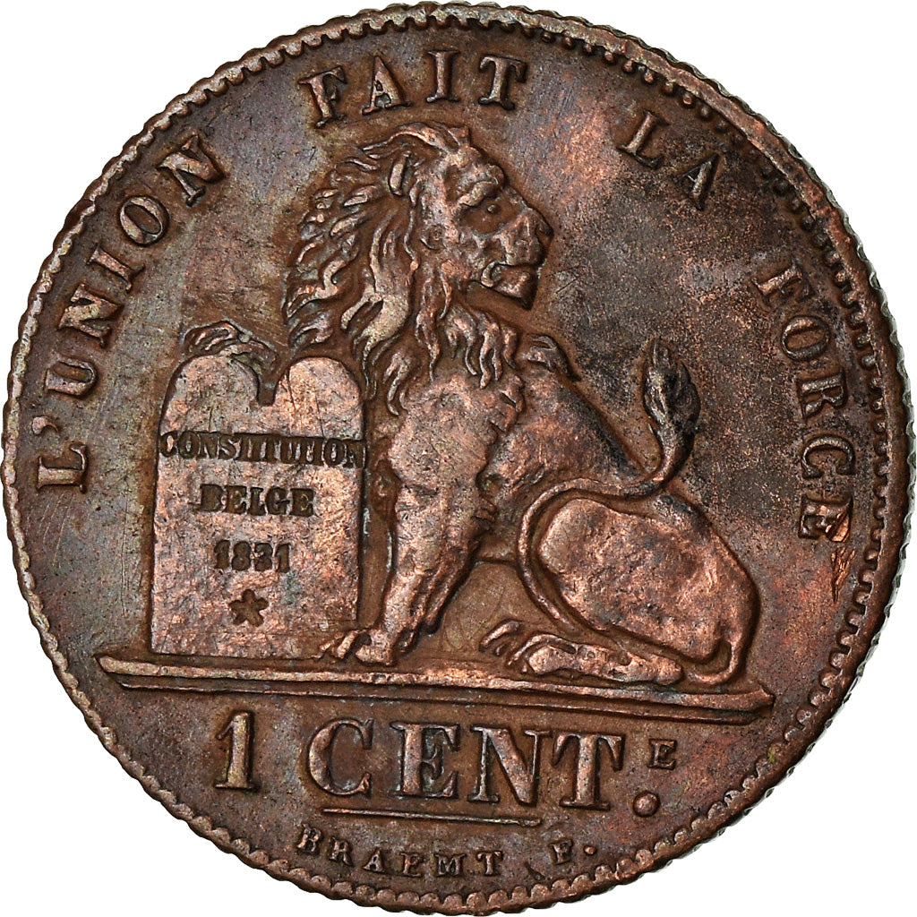 Coin, Belgium, Albert I, Centime, 1912, EF(40-45), Copper, KM:76