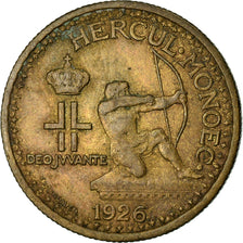 Coin, Monaco, Louis II, 50 Centimes, 1926, Poissy, VF(30-35), Aluminum-Bronze